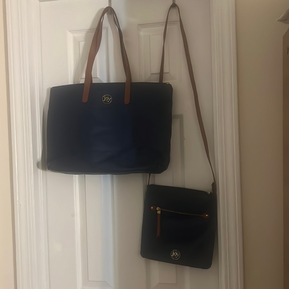 Joy Mangano tote and cross body.